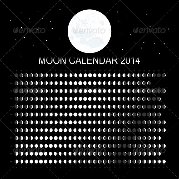 Moon Calendar 2014