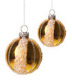 Photo of Gold Christms baubles and stars | Free christmas images