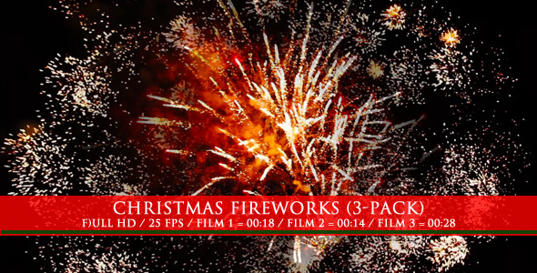 Christmas Fireworks 3-Pack Christmas Fireworks 3-Pack