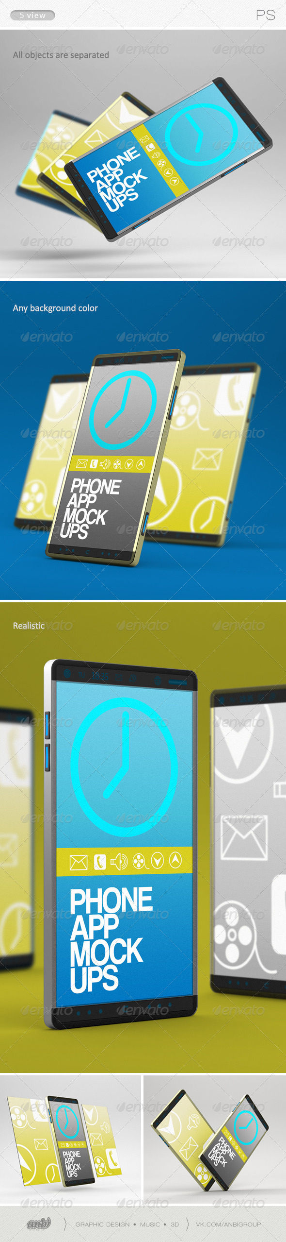 Phone App Mock-Ups