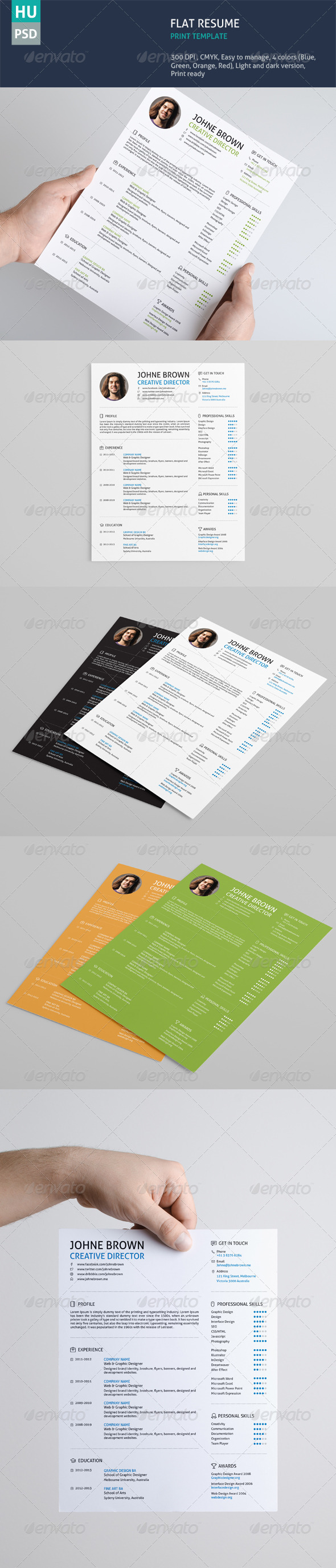 Flat Resume