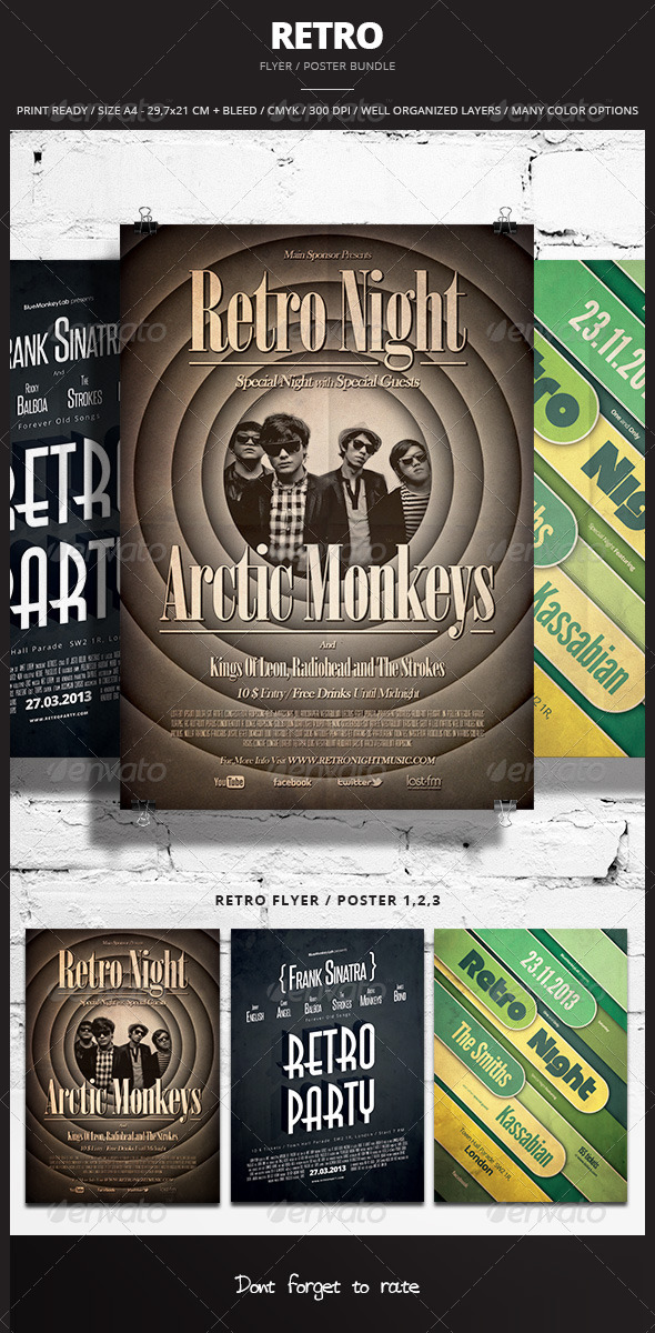 Retro Flyer / Poster Bundle