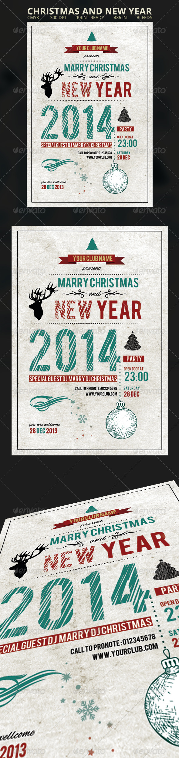 Christmas and New Year Flyer