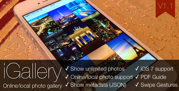iGallery - Online/Local Photo Gallery for iOS
