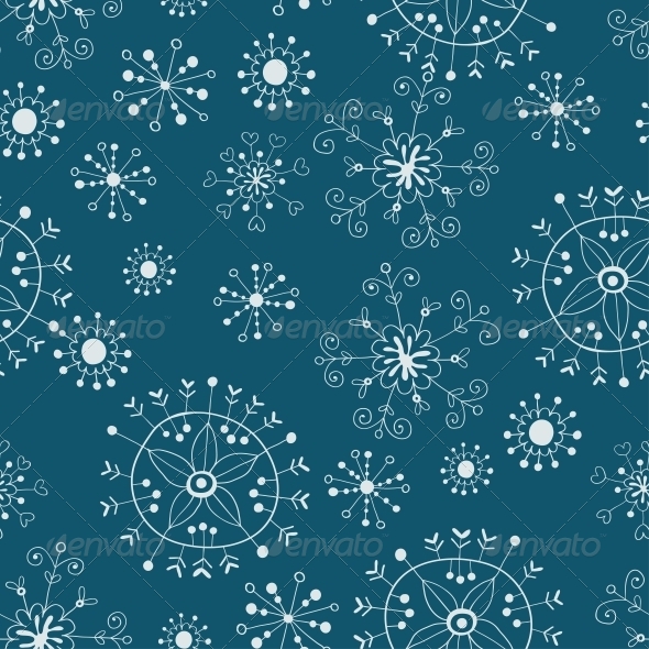 Snowflake Seamless Background Snowflake Seamless Background