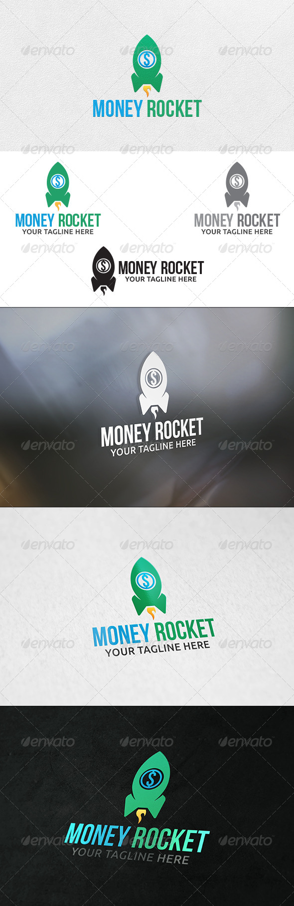 Money Rocket Logo Template Money Rocket Logo Template