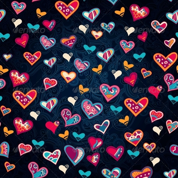 Seamless Heart Pattern for Valentine s Day Seamless Heart Pattern for Valentine s Day