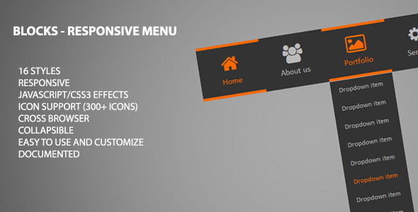 Blocks - Responsive Menu - CodeCanyon Item for Sale