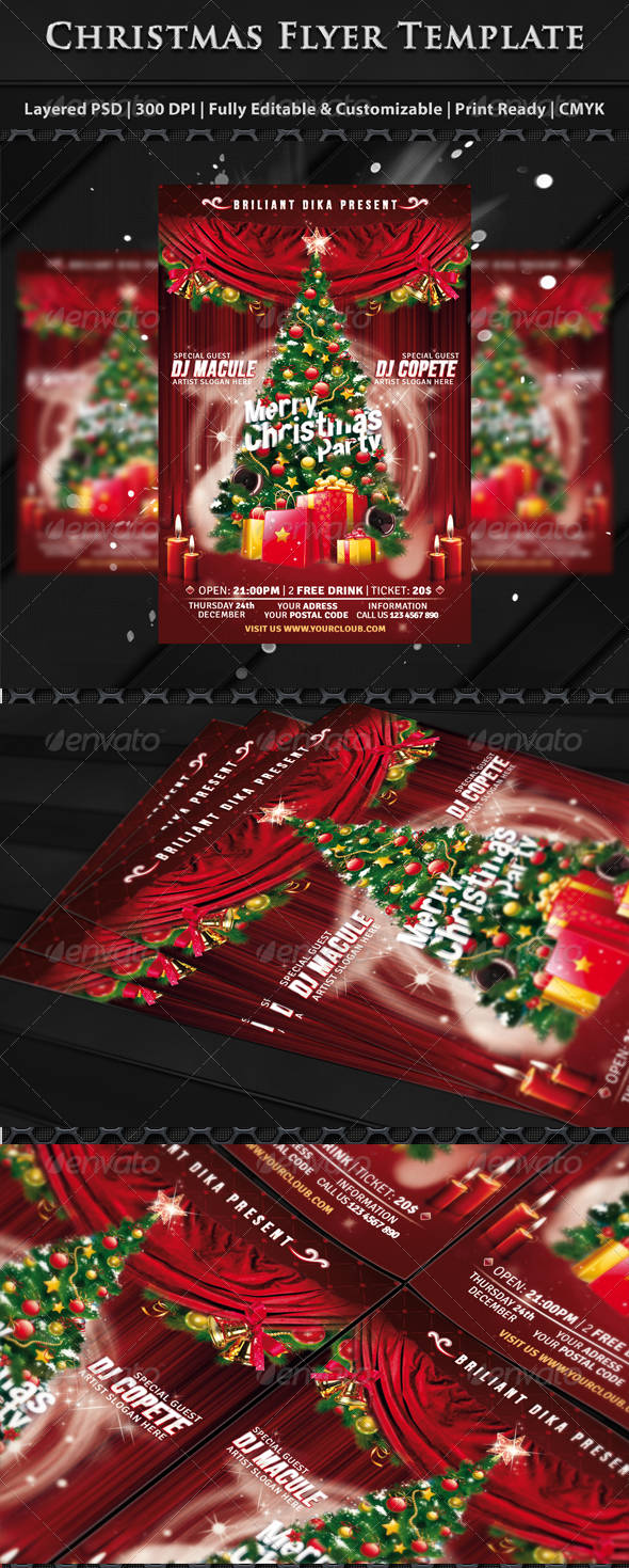 Christmas Party Flyer Templates