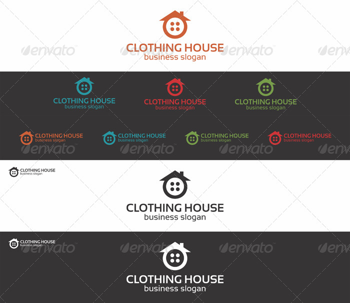 Clothing House Home Logo GraphicRiver