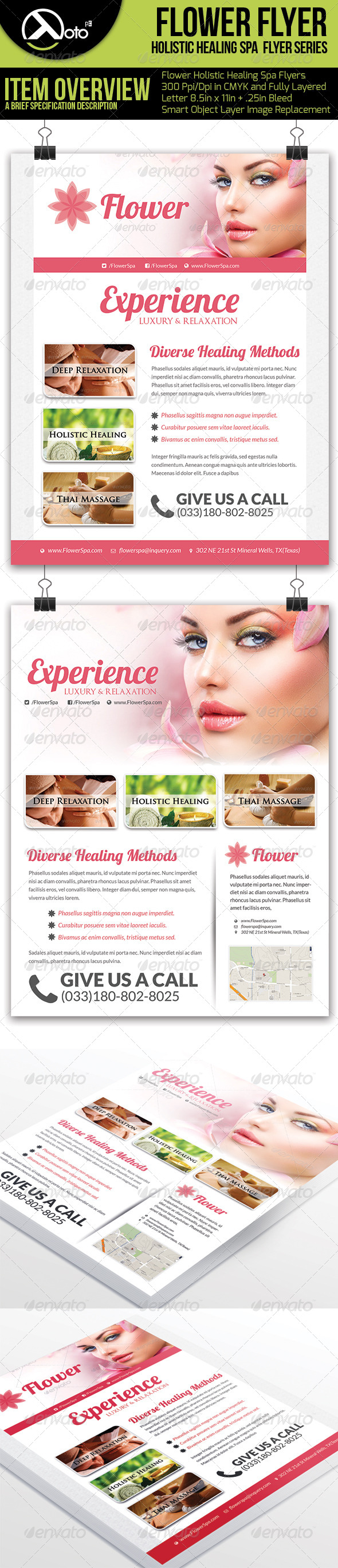 Holistic Healing Spa Flyers Holistic Healing Spa Flyers
