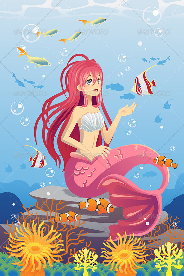 Mermaid in Ocean Mermaid in Ocean