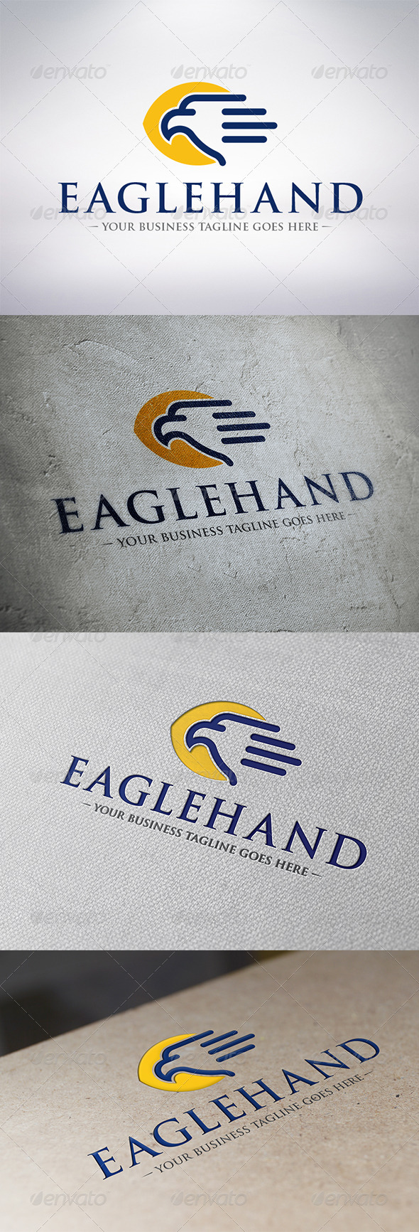Eagle Hand Logo Template