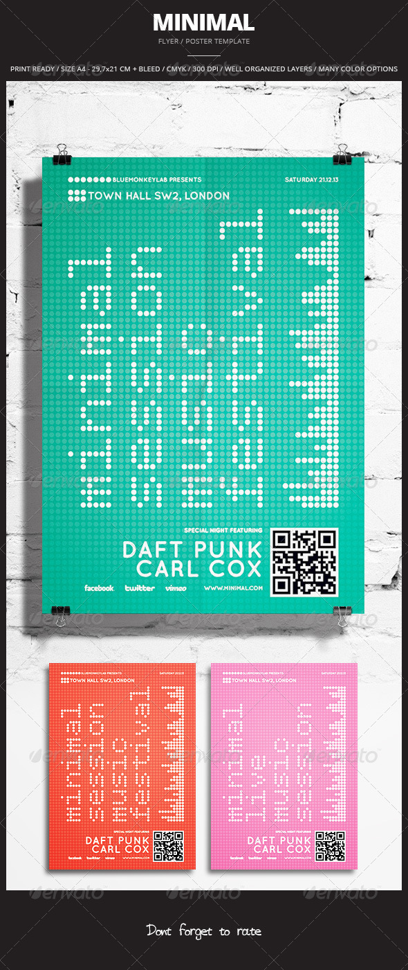 Minimal Flyer Poster 4 Minimal Flyer Poster 4