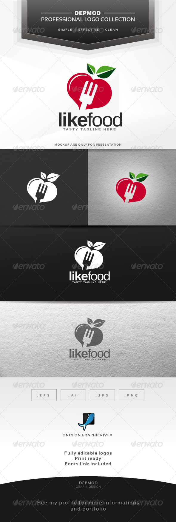 Like Food Logo - Food Logo Templates