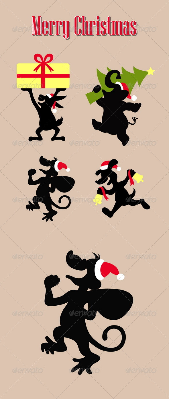Christmas Animal Activity Silhouettes Christmas Animal Activity Silhouettes