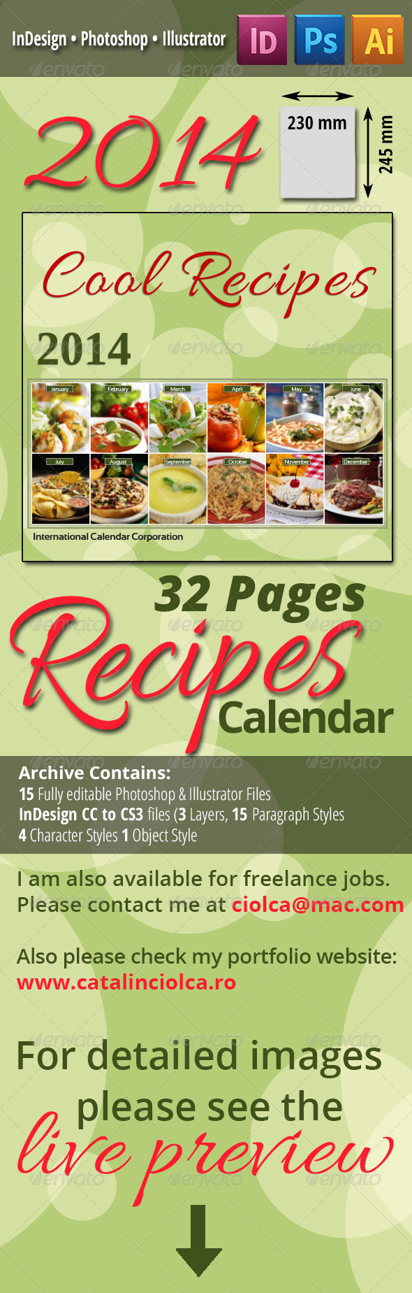 2014 Recipes Calendar 2014 Recipes Calendar