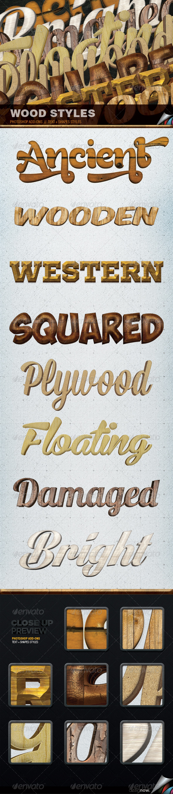 Magik Wood Styles - Text Effects Styles