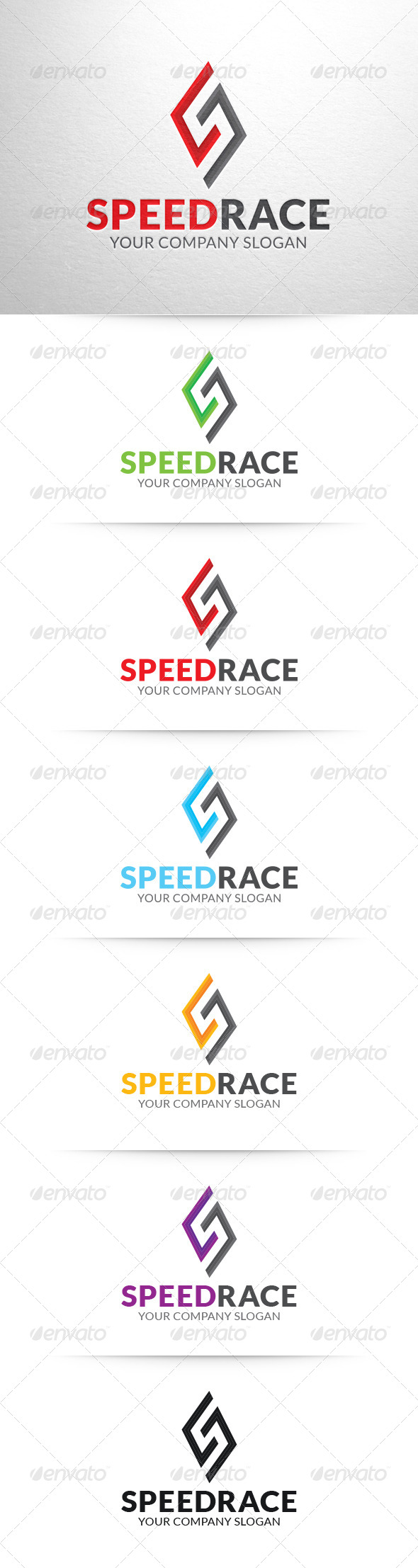 Speed Race - Letter S Logo