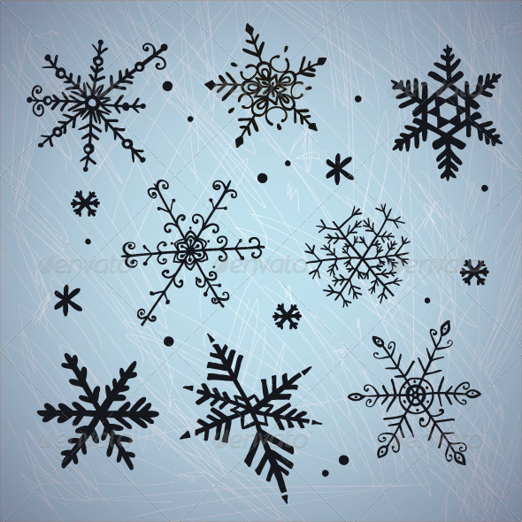 Doodle Snowflakes Doodle Snowflakes