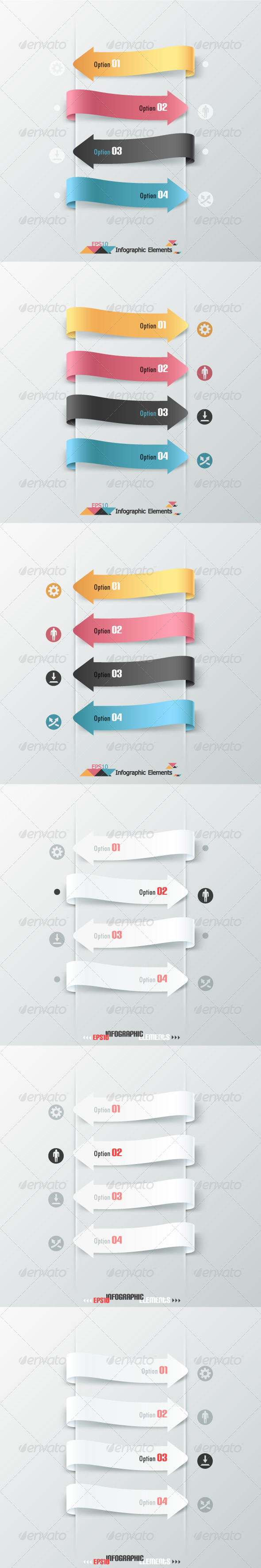 GraphicRiver Set Of Six Infographic Banners With Arrows 6332545 GraphicRiver Set Of Six Infographic Banners With Arrows 6332545