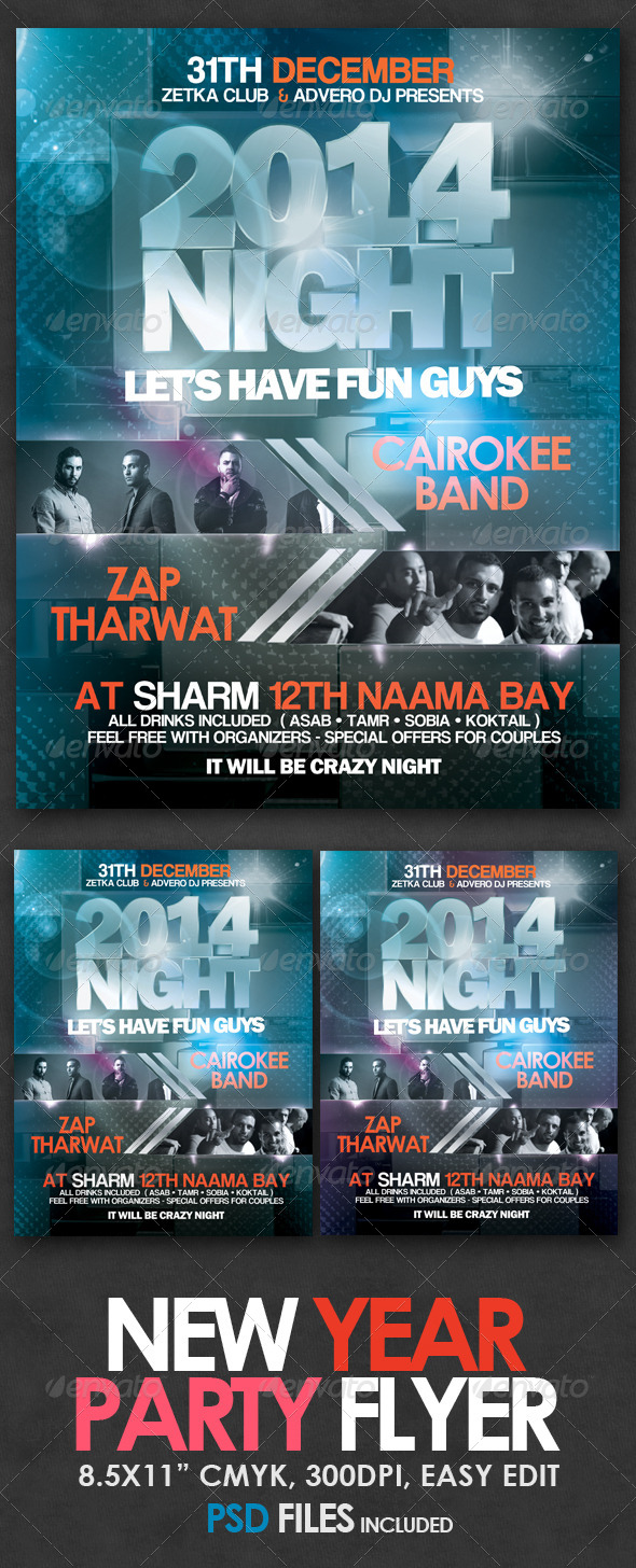 New Year Party Flyer - Clubs & Parties Events