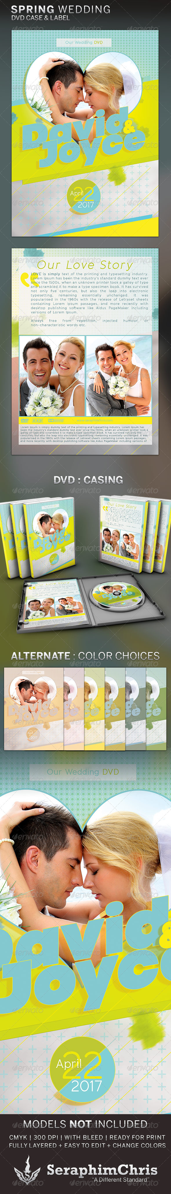 Spring Wedding DVD Template Spring Wedding DVD Template