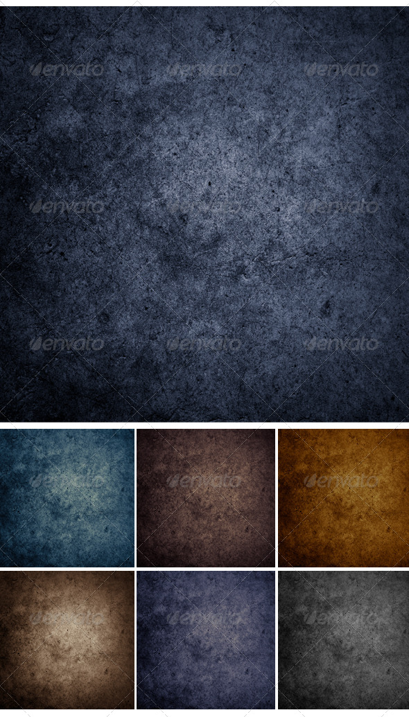 Set Concrete Wall Background or Texture.