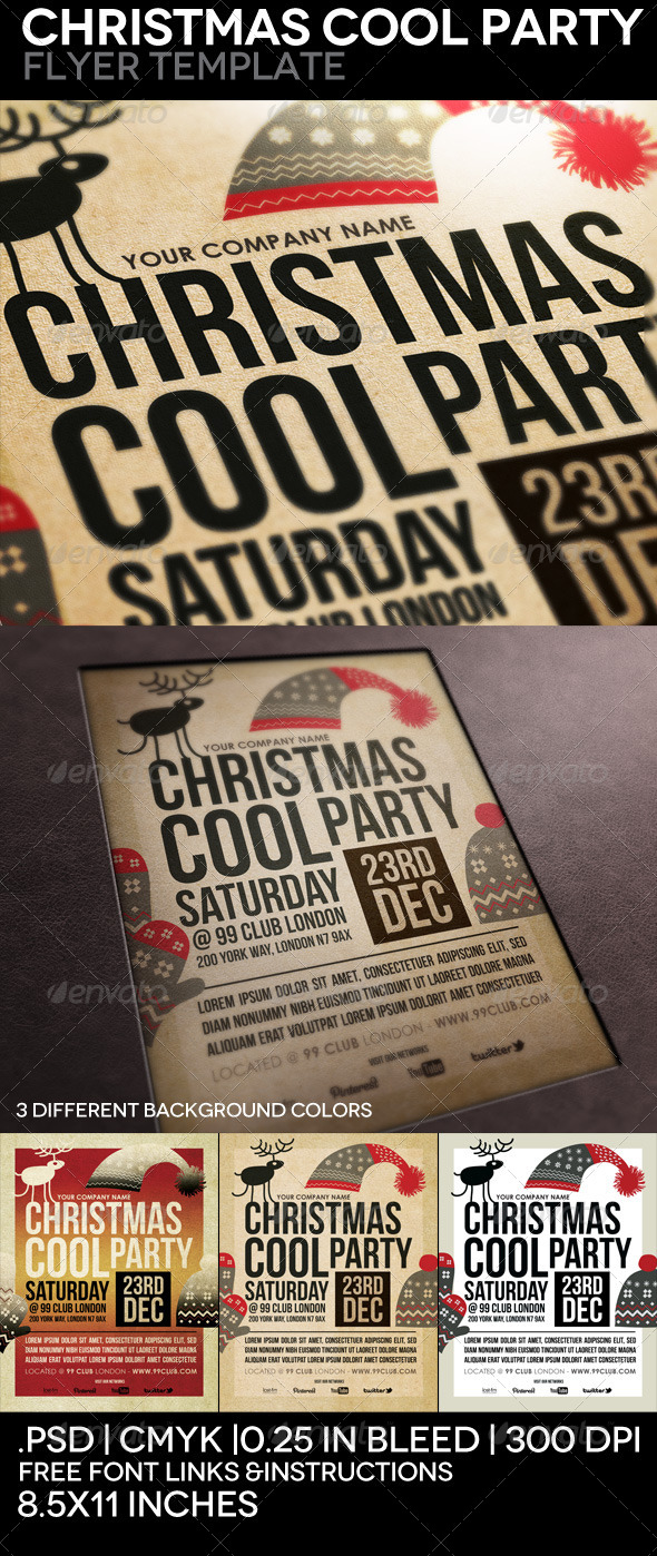 Christmas Cool Party Flyer Template