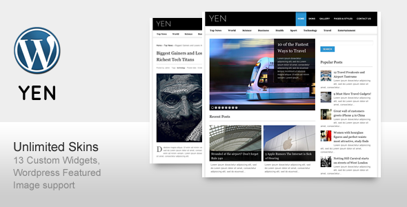 YEN - Magazine, News and Blog Wordpress Template