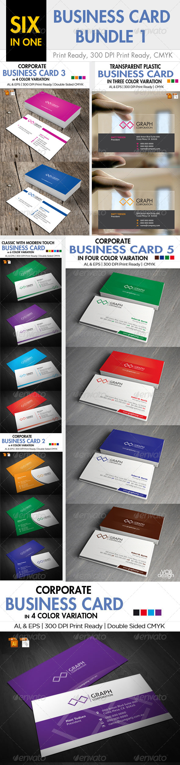 6 in one Business Card Bundle 1 6 in one Business Card Bundle 1