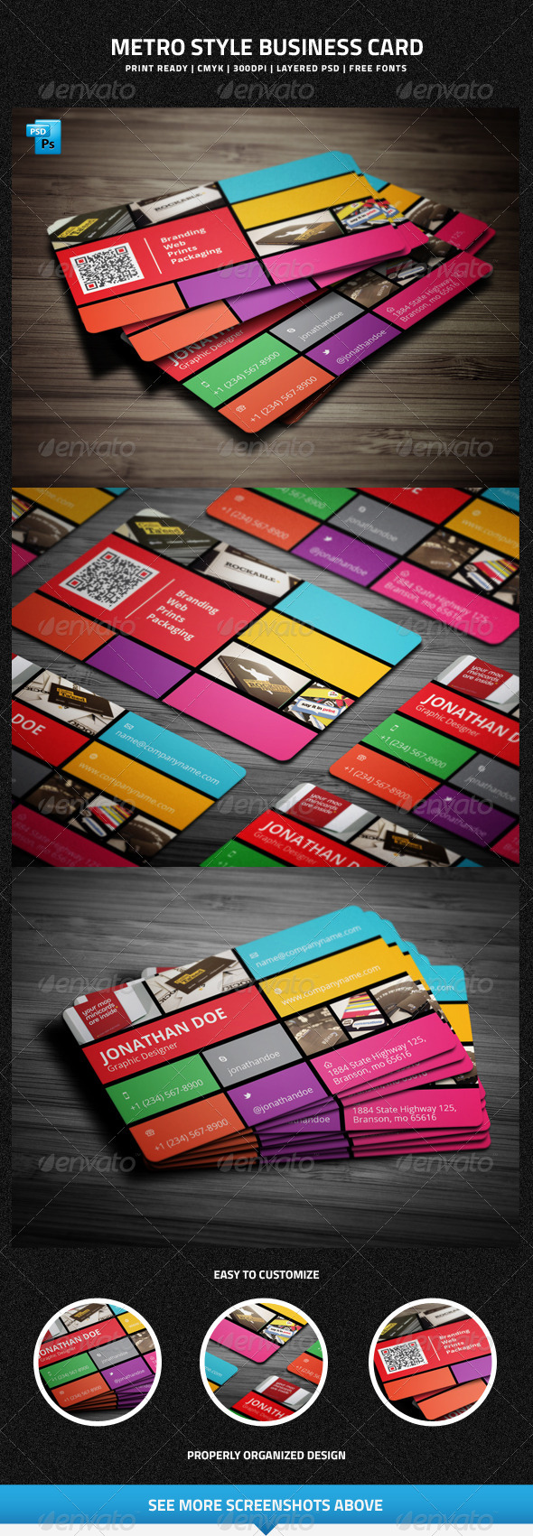 Metro Style Business Card 16 Metro Style Business Card 16