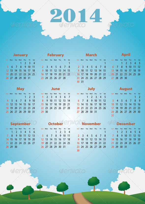 Calendar 2014