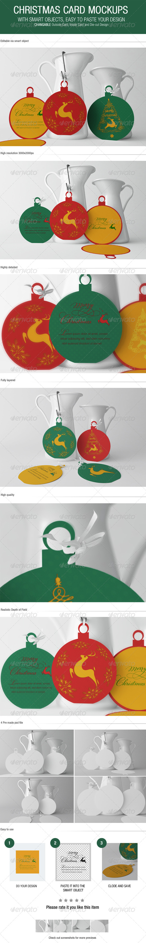 Christmas Card Mockups