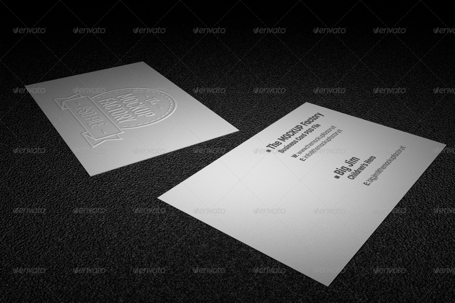 Download Photorealistic Embossed Business Card MockUp by themockupfactory | GraphicRiver