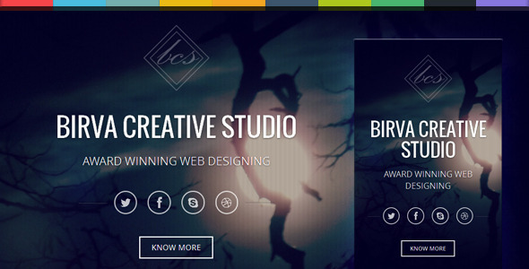 Birva -  Bootstrap Parallax One Page Template