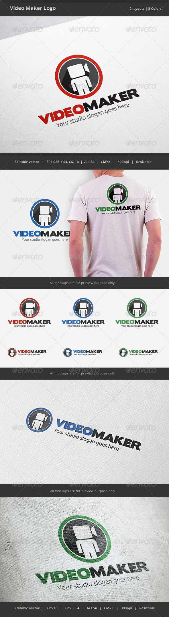 Video Maker Logo Video Maker Logo