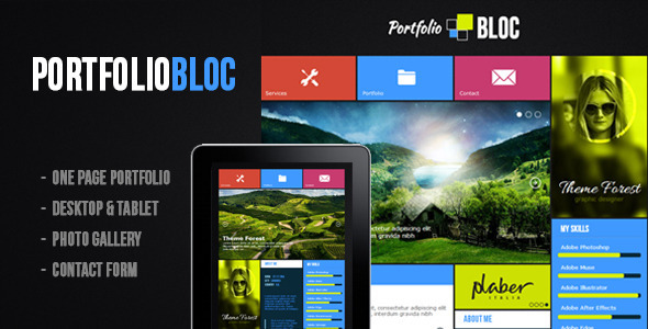 Portfolio Bloc Muse Theme