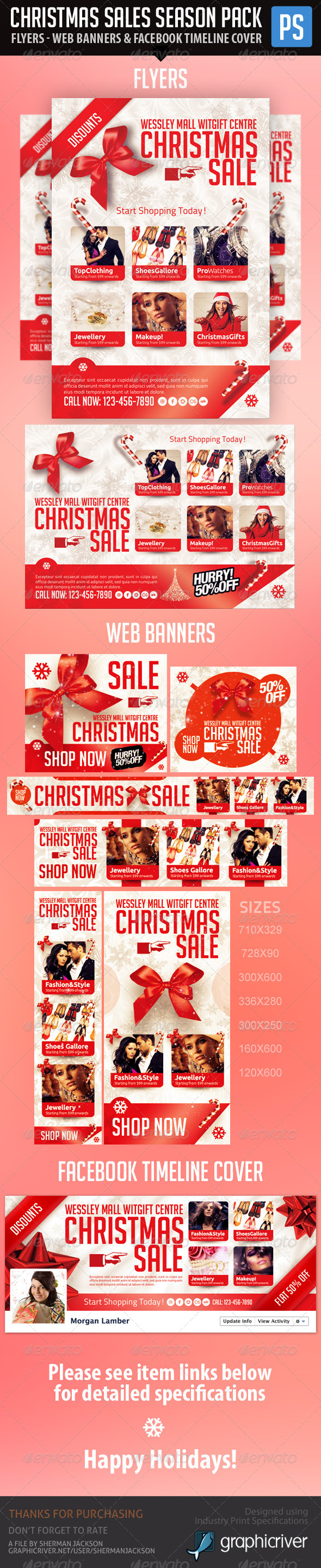 Christmas & Winter Season Sales Pack Bundle Christmas & Winter Season Sales Pack Bundle