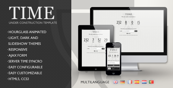 TIME - Responsive Coming Soon Page