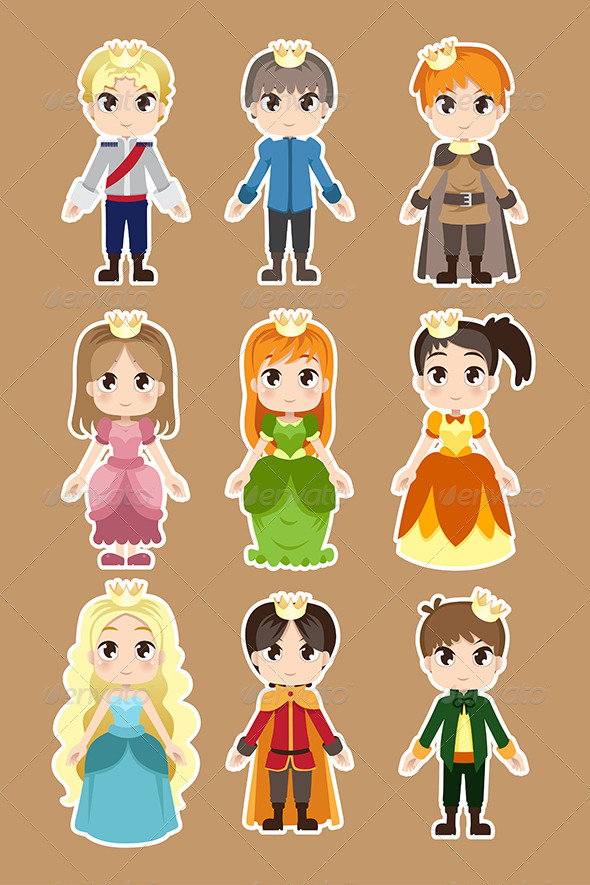 Prince and Princess Characters Prince and Princess Characters