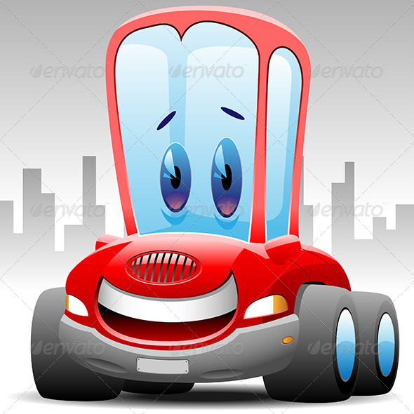 Red Toon Car