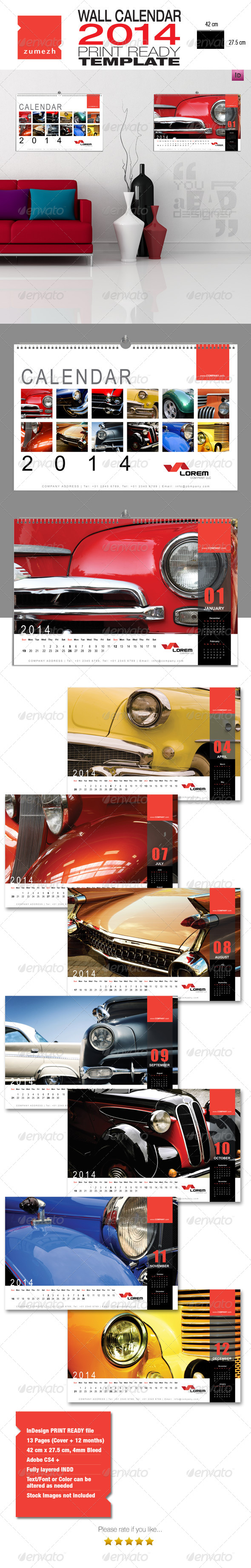 Corporate Wall Calendar 2014 Landscape Corporate Wall Calendar 2014 Landscape