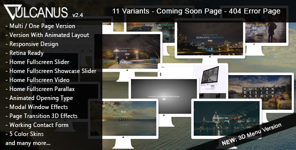 Vulcanus - Responsive HTML5 Template