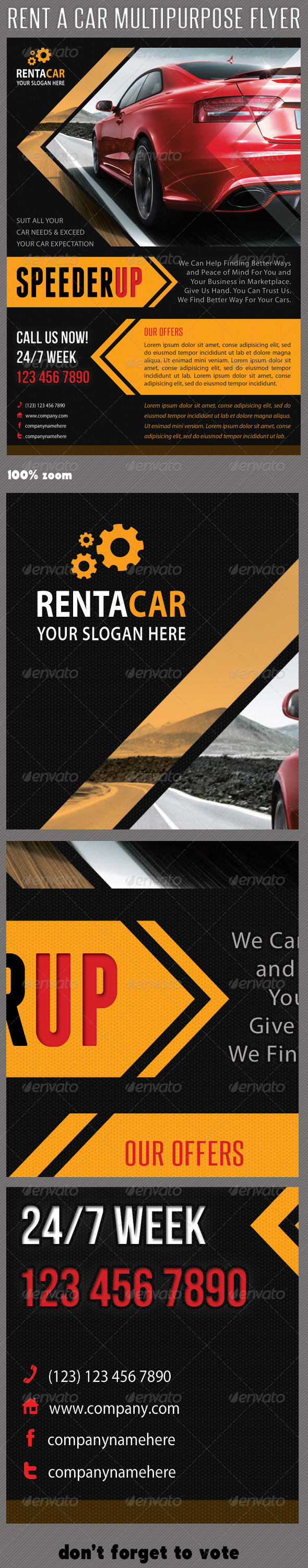 Rent A Car Corporate Flyer 06 - Corporate Flyers