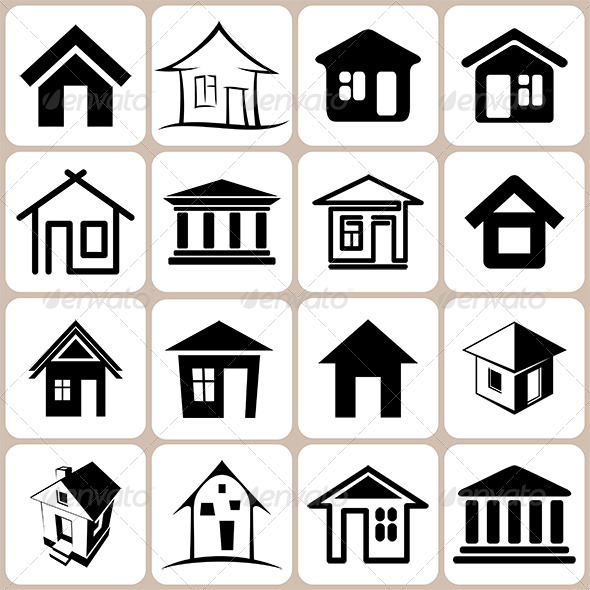 16 House Icons Set 16 House Icons Set