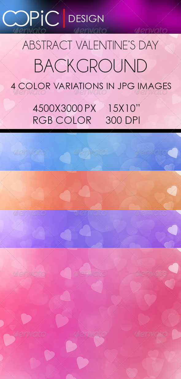 Abstract Valentine's Day Backgrounds