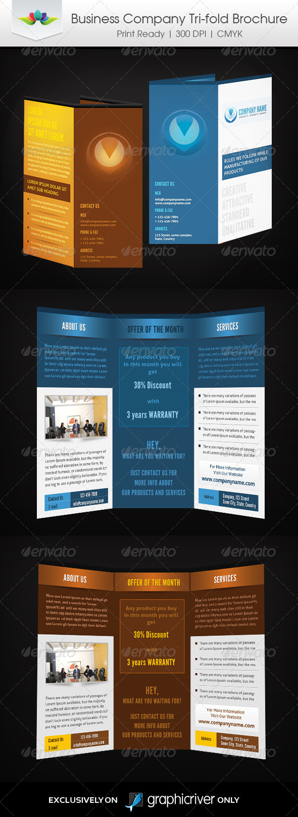 Business Company Tri-Fold Business Company Tri-Fold