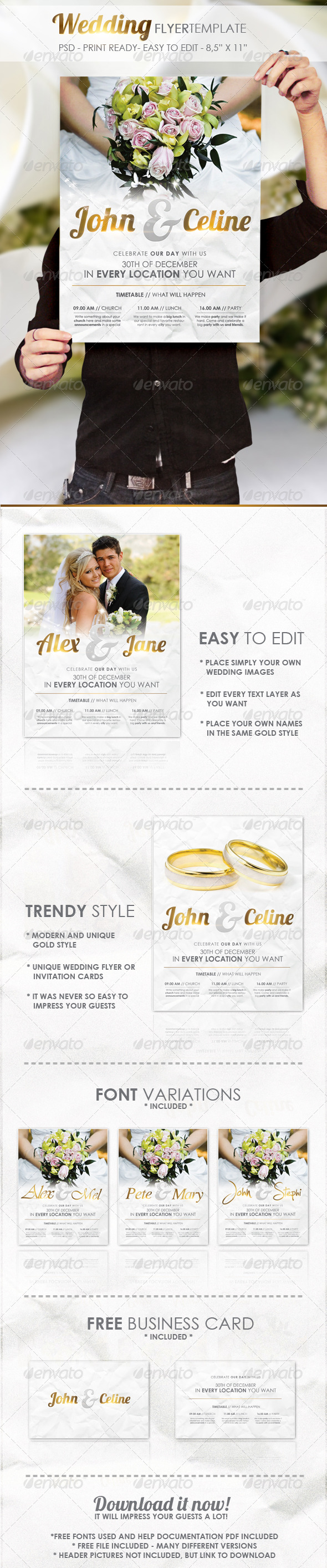Wedding Flyer Template Wedding Flyer Template
