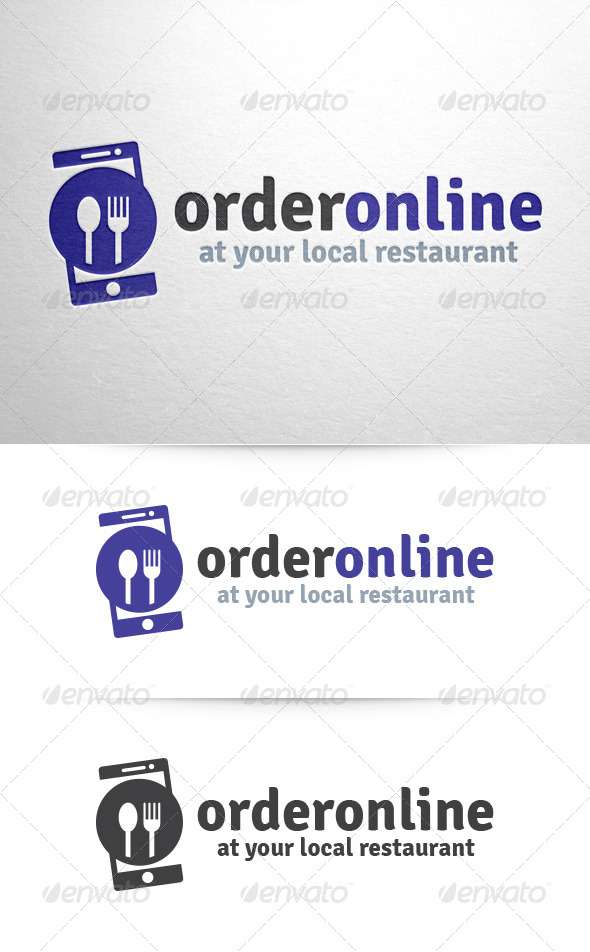 Order Online Food Logo Order Online Food Logo